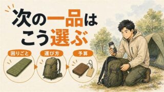 ソロキャンプの次の一品はどう選ぶ？用途・予算・運び方で絞るギア 