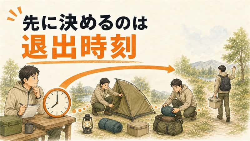 ソロキャンプ1泊2日の時間割｜到着後に慌てない設営・撤収プラン 