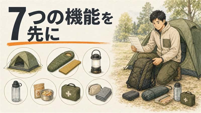 ソロキャンプに必要なもの｜最低限と後回しを分ける持ち物リスト 